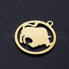 201 Stainless Steel Pendants STAS-S105-JN363-2-2