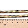 5.5MM Spray Painted Snake Skin 304 Stainless Steel Herringbone Chain Necklaces for Women NJEW-C083-03G-5