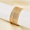 Fashion 304 Stainless Steel Buddhist Bangle Sets BJEW-L664-022A-G-7
