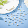 GOMAKERER 100Pcs 2 Colors Brass Spacer Beads KK-GO0001-90-7