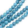 Natural White Jade Bead Strands X-G-R297-8mm-48-1