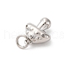 Brass Pave Cubic Zirconia Charms KK-Q098-24P-2