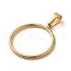 PVD Vacuum Plating 304 Stainless Steel Pendants STAS-B053-09G-2