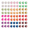 300Pcs 12 Colors Crackle Baking Painted Imitation Jade Glass Beads Set DGLA-TA0001-05-2