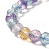 Natural Fluorite Beaded Stretch Bracelets BJEW-K233-01A-02-3