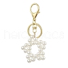 2Pcs Acrylic Imitation Pearl Star & Cat Head Pendant Keychain KEYC-JKC00993-4