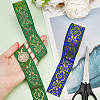   14M 2 Colors Ethnic Style Embroidery Polyester Ribbons OCOR-PH0002-05-3