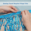 10M Paillette Tassel Ribbon Trim OCOR-WH0078-162A-5