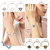 GOMAKERER DIY Blank Dome Alloy Bracelet Making Kits DIY-GO0002-22-7