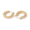 Ion Plating(IP) 304 Stainless Steel Thick Hoop Earrings for Women EJEW-E199-10G-2