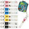 PU Leather & Cotton Name Marker Keychain AJEW-WH0514-038-1