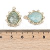 Natural Amazonite Faceted Pendants G-K347-06G-06-3