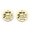 Mother's Day 201 Stainless Steel Pendants STAS-T064-37G-33-2