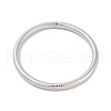 Non-Tarnish 304 Stainless Steel Grooved Ring Bangles for Women Men BJEW-Z064-03P-2