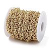 Rack Plating Brass Round Ring Link Chains CHC-G023-05G-3