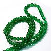 Baking Painted Transparent Glass Round Bead Strands DGLA-Q022-8mm-25-3