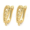 Rack Plating Brass Hoop Earring Findings EJEW-C102-25G-1