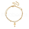 304 Stainless Steel Key Charm Chain Bracelets BJEW-M097-01B-G-4