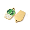 304 Stainless Steel Enamel Charms STAS-U060-06G-2
