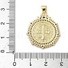 Brass Micro Pave Cubic Zirconia Pendants KK-Q068-33A-G-3