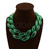 Frosted Acrylic Chunky Twisted Chain Necklacs for Women FS-WG1B9A7-02-1