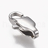 Tarnish Resistant 316 Surgical Stainless Steel Lobster Claw Clasps STAS-Z013-01A-3