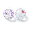 AB Color Plated Glass Beads EGLA-P059-02B-AB29-3