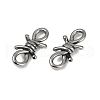 316 Surgical Stainless Steel Knot Connector Charms STAS-G349-09AS-01-2