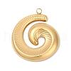 304 Stainless Steel Pendants STAS-C121-45E-G-1