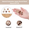 ARRICRAFT Natural Australian Agate Round Bead Strands G-AR0003-19-2