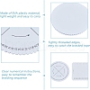 DICOSMETIC 4Pcs 2 Styles EVA Braiding Disc Disk TOOL-DC0001-19-4