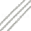 Tarnish Resistant 304 Stainless Steel Textured Cable Chains CHS-H012-02P-1-1