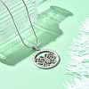 304 Stainless Steel Crystal Rhinestone Ring with Hollow Butterfly Pendant Necklaces for Women NJEW-P327-01P-1