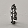 Brass Micro Pave Clear Cubic Zirconia Peanut Enhancer Clasps FIND-WH0139-238B-1