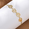 Brass Box Chain Slider Bracelets BJEW-S169-01G-2