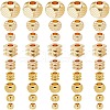 GOMAKERER 160Pcs 9 Styles Brass Spacer Beads FIND-GO0002-74-1