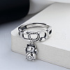 925 Sterling Silver Adjustable Finger Rings for Women FS-WG0C96C-01-3
