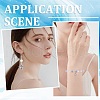 SUNNYCLUE 10 Strands Transparent Frosted Glass Beads Strands GLAA-SC0002-25-5