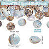 Beebeecraft 140Pcs Dyed Natural Akoya Shell Pendants BSHE-BBC0001-07C-2