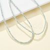 Natural Amazonite Beaded Necklaces NJEW-K114-A-A07-2