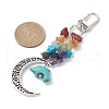 Alloy Hollow Moon Pendant Decorations HJEW-JM01613-01-3