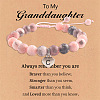Natural Pink Zebra Jasper Round Beaded Stretch Bead Bracelets WGC8311-03-1