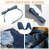 Synthetic Cotton Denim Ribbons for Bow Making SRIB-WH0011-270E-7