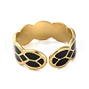 304 Stainless Steel Enamel Cuff Rings RJEW-M171-11G-3