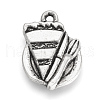 Tibetan Style Alloy Pendants TIBEP-Q064-51AS-RS-1
