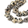 Natural Dalmatian Jasper Star Beads Strands G-Z080-A08-4