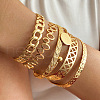 6Pcs 6 Styles Alloy Bangles WG70F83-13-1