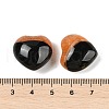 Mother's Day Gifts Natural Agate(Dyed & Heated) Heart Palm Stone G-Q021-04C-3