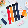 CRASPIRE 8Pcs 4 Colors Cloth Jersey Sleeve Bands AJEW-CP0005-97-3