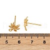 Brass Stud Earrings Findings KK-B137-13G-3